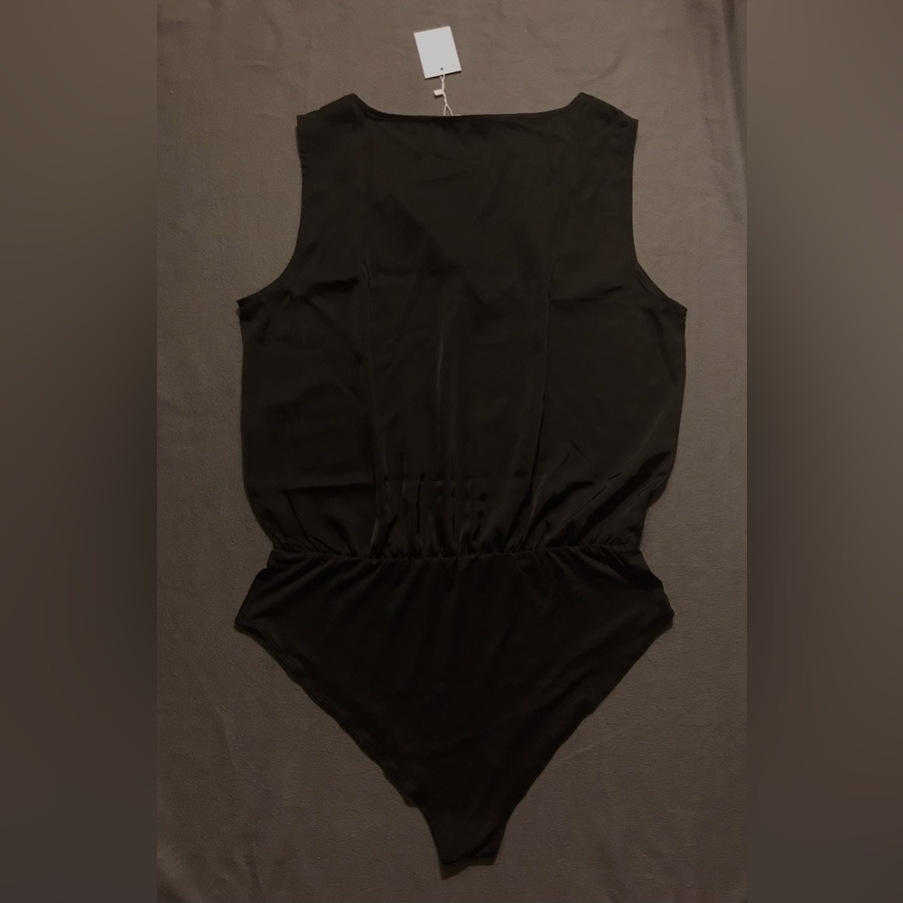 NWT Mangopop Sleeveless Satin Bodysuit - Picture 3 of 12